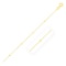 14k Gold Bead Links Saturn Chain 3.5mm
