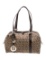 Fendi Zucchino Ff Brown Canvas Zip Top Hdl Bag