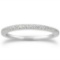 14k White Gold Round .20ct Diamond Wedding Band