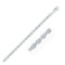 Sterling Silver Diamond-cut Rope Style Chain