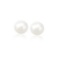 14k Gold Cultured White Pearl Stud Earrings 8.0 Mm
