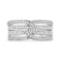 Exquisite .50ct Diamond Multi-row Interlocked Ring