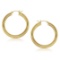 14k Gold Polished Hoop Earrings