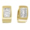 14k Gold .50ct Diamond Huggie Earrings