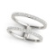 14k White Gold Round .30ct Dual Band Diamond Ring
