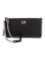 Coach Black Leather Chain-link Zip Cls Clutch
