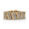 14k Gold 15.00ct Diamond S-link Bracelet