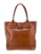 Tory Burch Brown Leather Gold-tone Hdw Top Hdl Bag