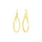 14k Gold Polished Open Teardrop Dangles Earrings