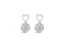 14k Gold Round 1.17ct Diamond Earrings
