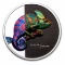 2023 Cook Islands 1oz Ag Eclectic Nature Chameleon