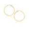 10k Gold Polished Hoop Earrings 25mm