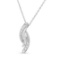 Round .04ct Diamond Bypass Curve Necklace