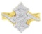10k Gold 1.08ct Diamond Cluster Ring