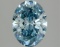 Fancy Blue Oval Cut 2.00ct Vs1 Lab Diamond