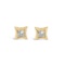 10k Gold Princess .20ct Diamond Stud Earrings