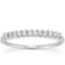 14k Whgold .18ct Diamond Raised Shared Prong Band