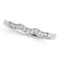 14k Wgold .04ct Diamond Milgrained Wedding Ring