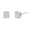 10k Wgold 1.00ct Diamond Composite Square Earrings
