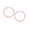 14k Rose Gold Polished Hoop Earrings 25mm