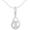 10k Gold .25ct Diamond Spiral Link Necklace