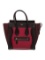 Celine Luggage Micro Burgundy Leather Tote