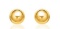 14k Gold Shinny Sphere Stud Earrings 6.0mm