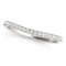 14k Wgold .09ct Diamond Pave Setting Style Band