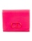 Christian Dior Pink Leather Compact Wallet