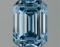 Fancy Blue Emerald Cut 2.15ct Vs2 Lab Diamond