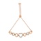 10k Gold-pl .10ct Diamond Heart Link Bolo Bracelet