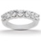 14k White Gold Round 1.05ct Diamond Wedding Band