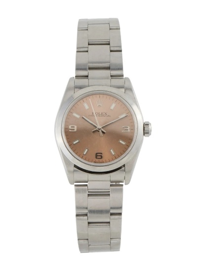 Rolex Oyster Perpetual Ss Brown Dial Women's 31mm