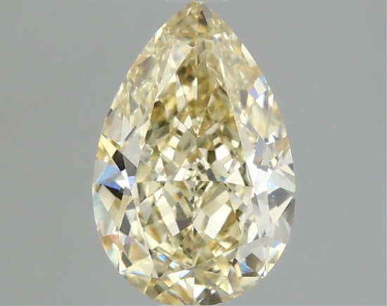 Fancy Yellow Pear Cut 1.59ct Vs1 Lab Diamond