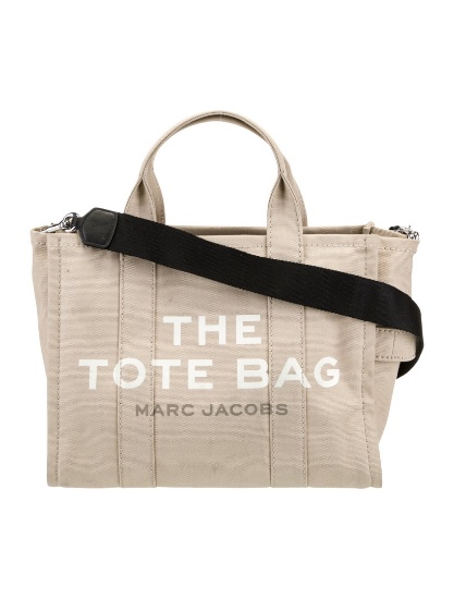 Marc Jacobs Graphic Neutrals Canvas Tonal Hdw Tote