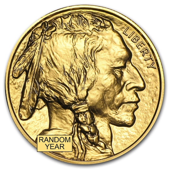 1 Oz Gold Buffalo Bu (random Year)