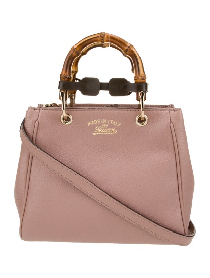 Gucci Neutrals Leather Snap Cls Top Hdl Bag