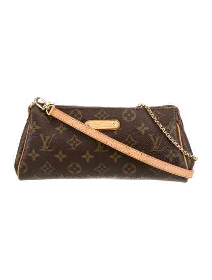 Louis Vuitton Canvas Eva Pochette Crossbody Bag