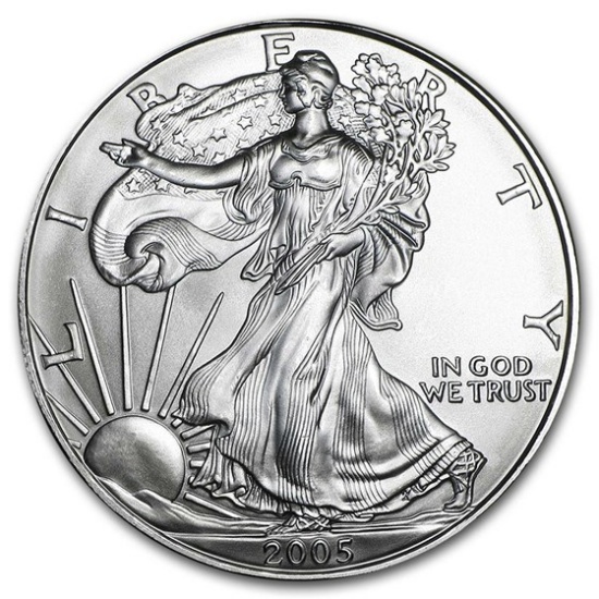 2005 1 Oz American Silver Eagle Bu