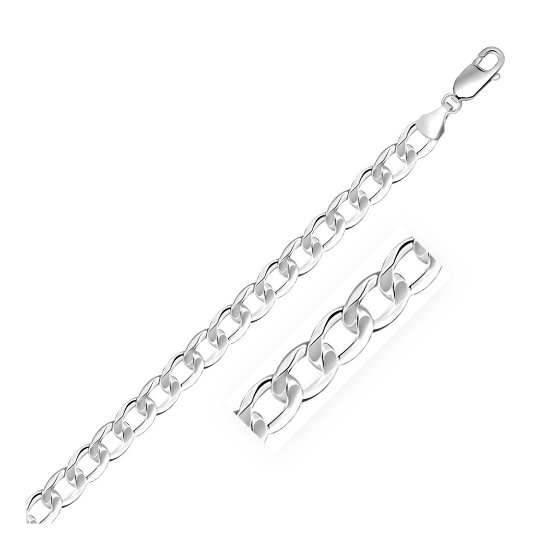 Sterling Silver High Polished Curb Style Chain