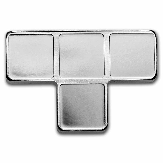2023 Niue 1 Oz Silver $2 Tetris T-tetrimino Block