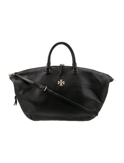 Tory Burch Leather Gold-tone Hdw Top Handle Bag