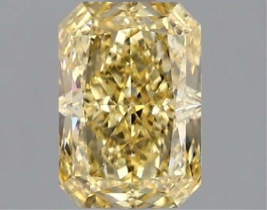 Fancy Yellow Radiant Cut 1.59ct Vs1 Lab Diamond