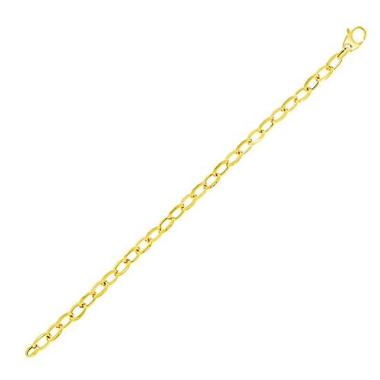 14k Gold Cable Chain Style Bracelet