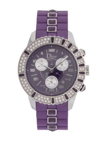 Christian Dior Christal Purple Dial Women's 39mm