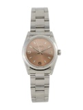 Rolex Oyster Perpetual Ss Brown Dial Women's 31mm