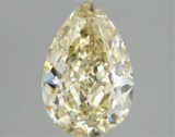 Fancy Yellow Pear Cut 1.59ct Vs1 Lab Diamond