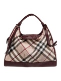 Burberry Super Nova Gunmetal Hdw Zip Closure Hobo