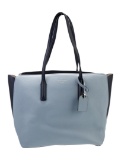 Tory Burch Blue Leather Gold-tone Zip Shldr Bag