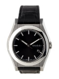 Gucci Pantheon Black Dial Quartz Men's 44mm